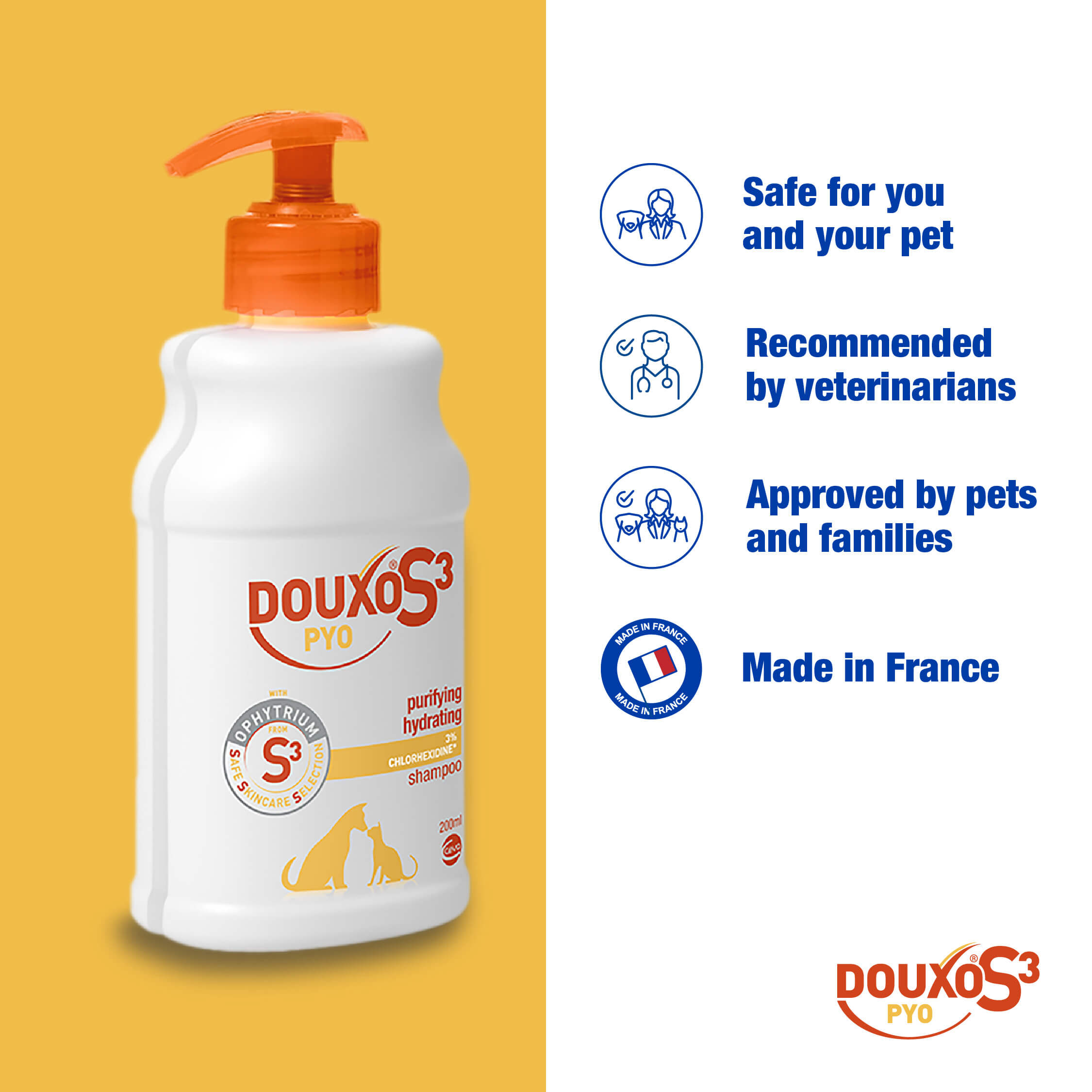 DOUXO® S3 PYO Shampoo 200ml