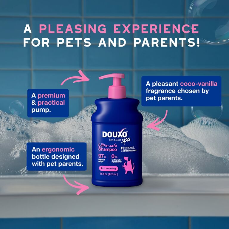 Shampoing apaisant contre les démangeaisons DOUXO® SPA