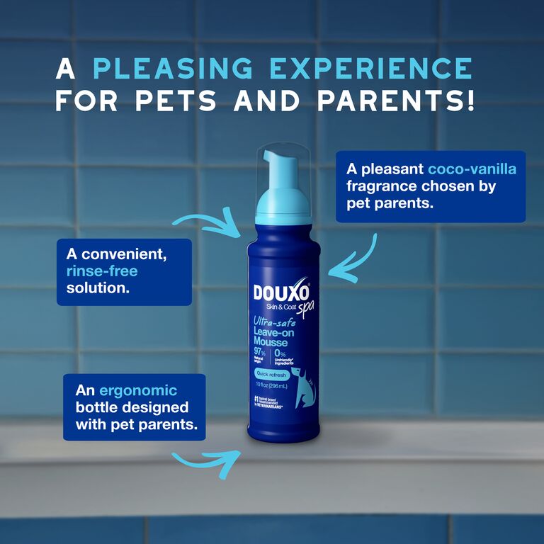 DOUXO® SPA Mousse rafraîchissante rapide pour chien